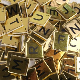 Dovecraft DCBS223 Essentials Alphabet Letters-Gold-Metallic-Scrabble Letters-150 Pieces-Uppercase Tiles for Card Making, DIY, Party, Papercraft, Home Décor & Scrapbooking, One Size