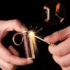 BIASTNR Permanent Match,Keychain Matchstick Fire Starter Immortal Lighter,Flint Match Stick