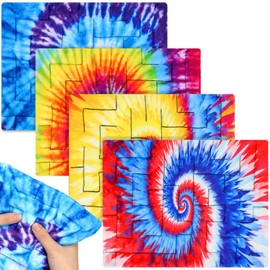 4 Pcs Marble Maze Mat Sensory Fidget Stress Relief Toys Calming Sensory Mat Anxiety Relief Toys Fidget Sensory Fabric Toys for Teens School Home Reduce Stress (Starry Sky,12.99 x 8.66 in)