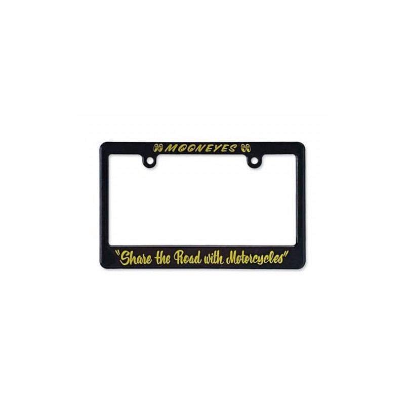 MOONEYES Share the Road with Motorcycles_NF-MG130MSH-MON License Plate Frame for