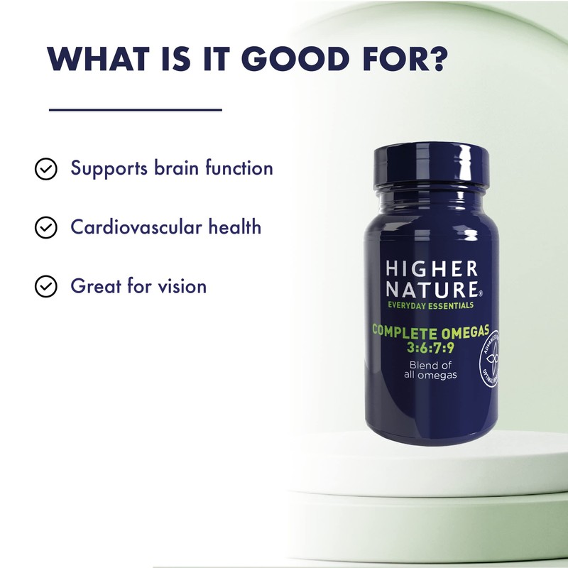 Higher Nature - Complete Omegas 3:6:7:9 - Fish Oils -