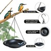 WANGIRO Hanging Bird Bath Outdoor 11.5" Metal Bowl with 15.5