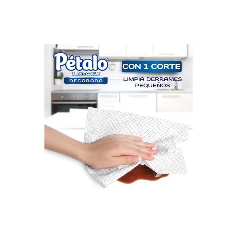Pétalo Servitoalla Decorada 2 rollos de papel con 90 Hojas