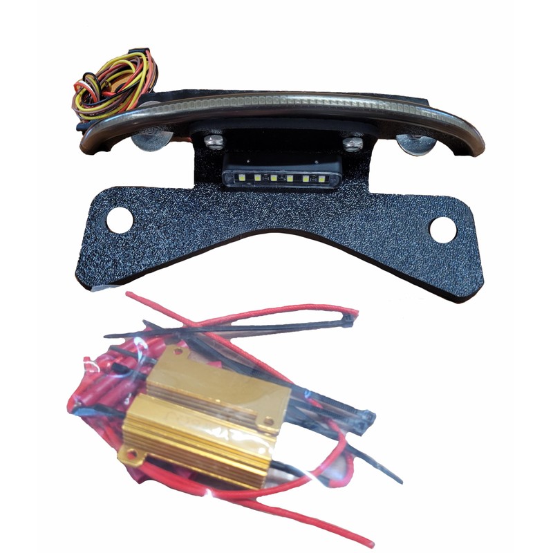 Bikelitez fits the 2002-2005 Harley V-Rod Fender eliminator SMOKED
