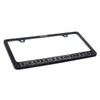 Jeep Rubicon Black Coated Metal License Plate Frame with Exposed