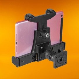 iBOLT Dock'n Lock IncrediBOLT AMPS w/ 2" Single Socket Arm Locking Drill Base Mount for All 7"-10" Tablets for Trucks, ELD's, Wall Mounting, Sprinter Vans, etc.