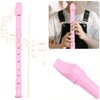 MUKLEI 20 Pack 8 Hole Recorder Instrument Pink, Descant Soprano