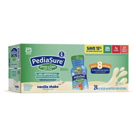 Pediasure 1.5 Cal Complete Balanced Nutrition, Vanilla with Fiber - 8 Ounce, 1 case of 24