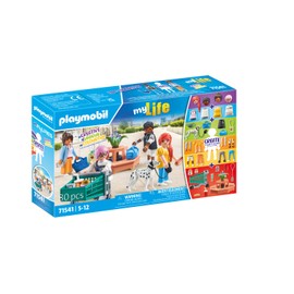 PLAYMOBIL MyLife 71541 MyFigures Shopping, Large Shopping Tour through the Shops, Includes Shopping Trolley and Shopping Bag, Detailed Toy for Children from 5 Years