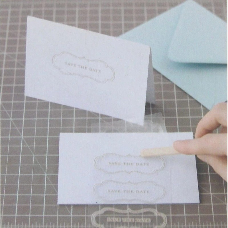 Martha Stewart Save The Date Rub-on Transfers Wedding Party -