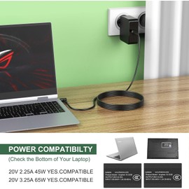 Lenovo Charger Laptop Power Supply 65W for Lenovo Ideapad 310 310S 320 320S 330 Yoga 510 520 310-14IKB 310-15ISK 330S-14IKB Flex 4 5 6 ADLX65CLGE2A ADLX65CCGE2A Quick charger charger charging charging