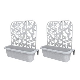 24" Privacy Planters (S/2) - White