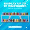 Tapeera Tabletop Stackable Minifigure Display Case Holds Up to 72