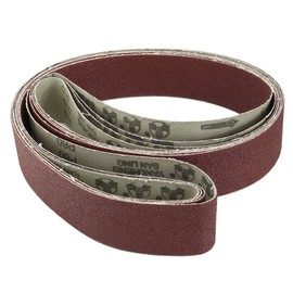 Sourcingmap 2-Inch x 72-Inch Aluminum Oxide Sanding Belt 60 Grits Sandpaper Lapped Joint for Belt Sander 4pcs