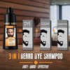 Mens Beard & Mustache Dye Shampoo, Instant 100% Grey Hair