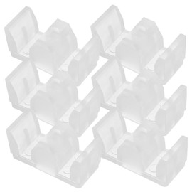 Operitacx 6pcs Collision Block Pads for Glass Shower Installation Stops for Sliding Doors Bottom Guide Assembly for Shower Versatile Protection Against Impact