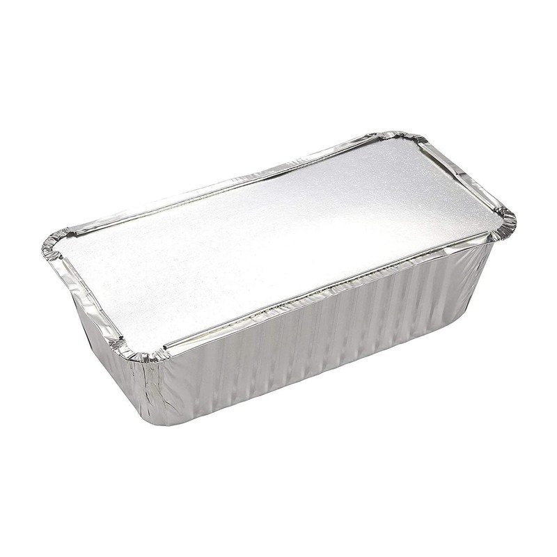 HOMESmith 10 Pack Aluminium Foil Trays with Lids Containers Strong