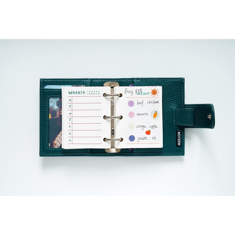 Moterm A9 Regular Rings Planner - Genuine Leather Binder Organizer