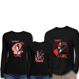 Princess Muln Girl & Family Shirts - Long Sleeve Black - Style 2