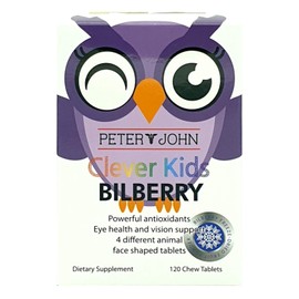 HEALTHFARM Kids Vision Support Bilberry 120 Chew Tablets Made in New_Zealand Children's Eye Health Formula (1 Pack)