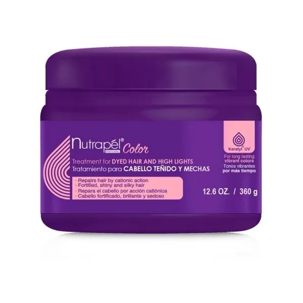 Nutrapel Tratamiento para Cabello Teñido 360 g – Hidratación y Protección