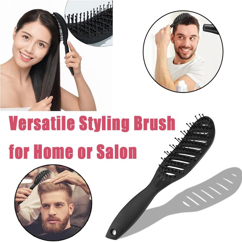 Shengsenfu Curved Vent Brush for Blow Drying Styling, Detangling Hair