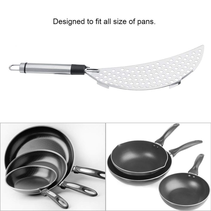 Stainless Steel Pot Strainer Kitchen Colander Drainer All Purpose Food
