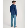 CALIDA Relax Imprint Men's Long Pyjamas, Made from 100% Cotton,