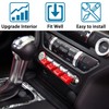 ZOXOQ Center Console Control Button Cover Compatible with Ford Mustang