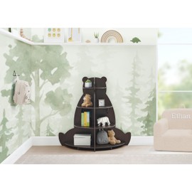 Delta Children Bear Bookcase - Greenguard Gold Certified, Crafted Walnut