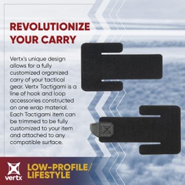 Vertx Tactigami BAP Tactical Belt Adaptor Panel Strap Attachment Compatible with MOLLE System Accessories Pouch, X-Large