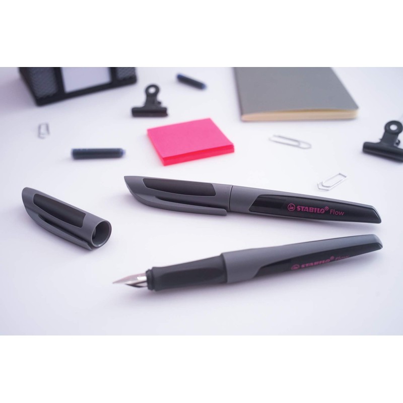 Fountain Pen - STABILO Flow - ACTIVE - Anthracite
