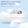 TAWERET Portable Playard Mattress, 38 x 26 Inches, 100% Cotton