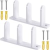 Lekgavd 2 Pack Sliding Closet Door Floor Guide, Universal 1-3/8"