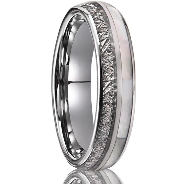 Concept Knight Tungsten Carbide Rings for Men Women 8mm/6mm Silver