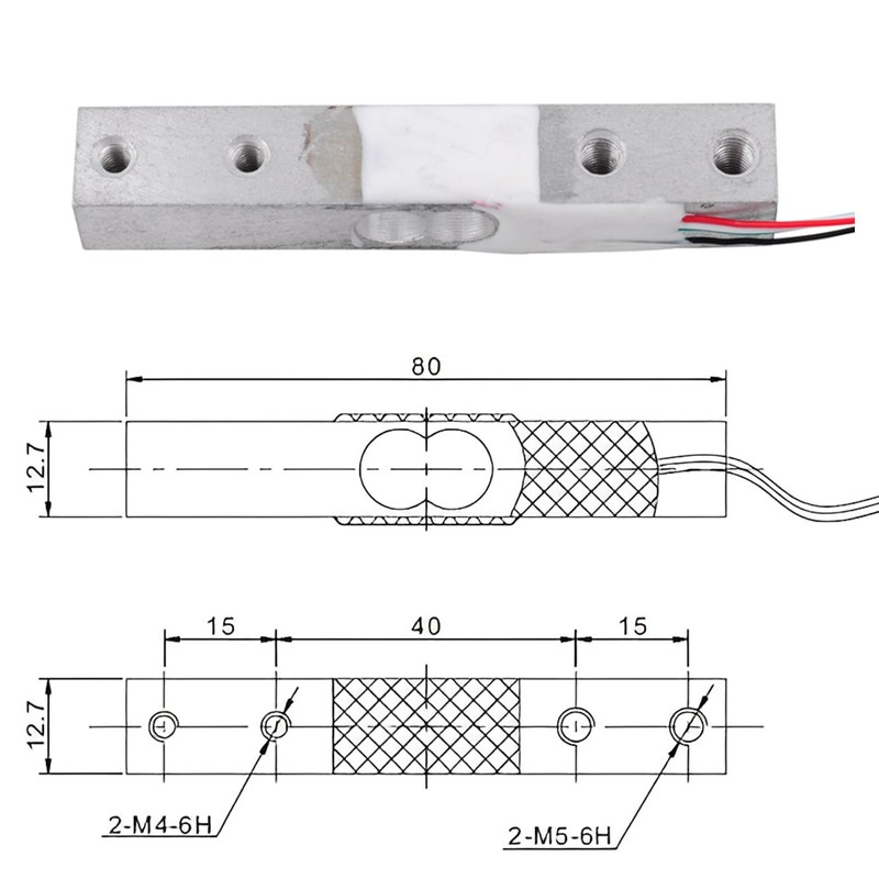 Geekstory 5 kg Digital Load Cell Weight Sensor + HX711