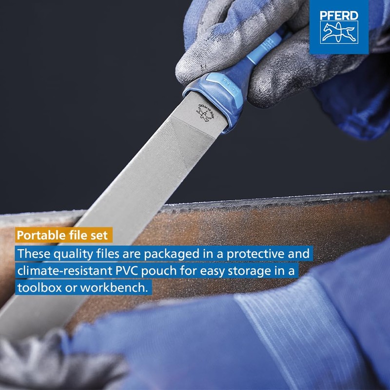 Pferd 542WR250H2 Type Cut 2 Machinist's File Set, Multi-Colour, 250