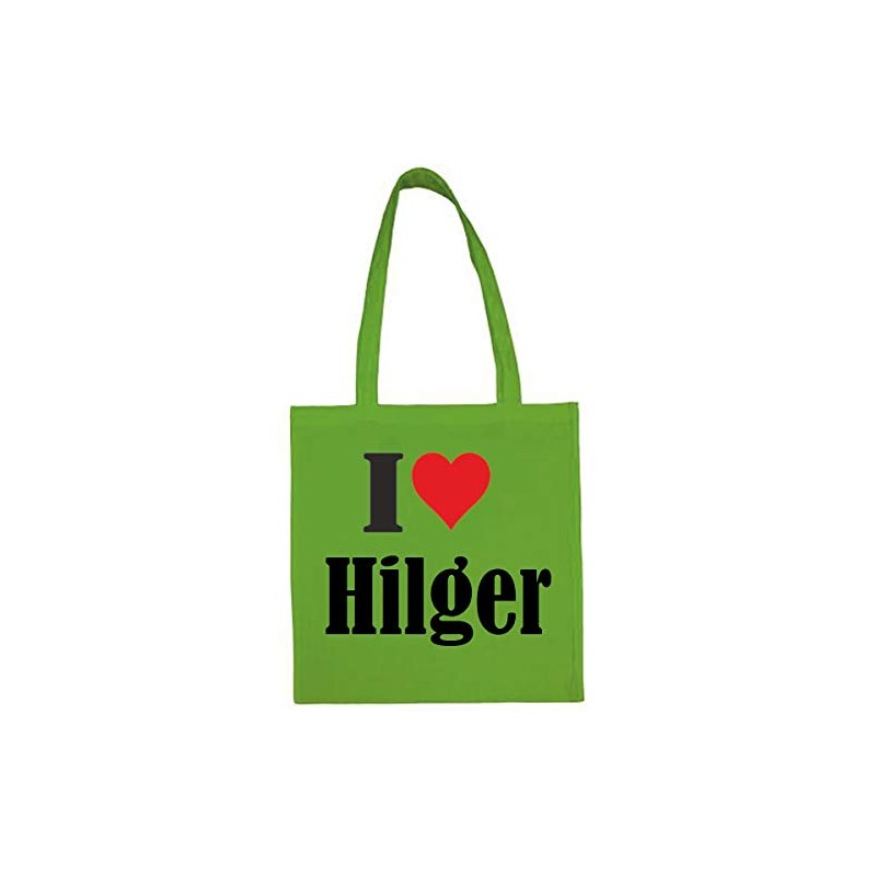 Reifen-Markt Tasche I Love Hilger Größe 38x42 Farbe Grün Druck