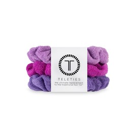TELETIES - Small Terry Cloth Scrunchie - Spring Break Collection - Soft & Gentle on Hair - Prevents Breakage & Damage - Absorbent & Drying - Ideal for Thin-Medium Hair - All Hair Textures - Antigua
