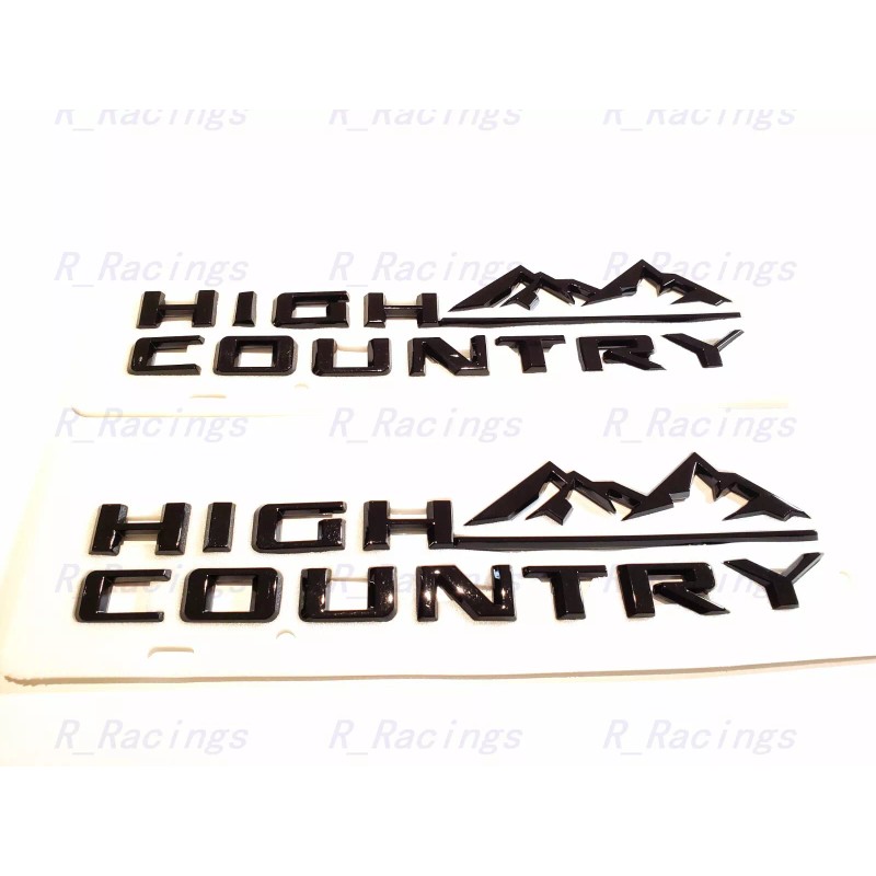 GM AUTO 5PCS Gloss Black Fender High Country Door Rear