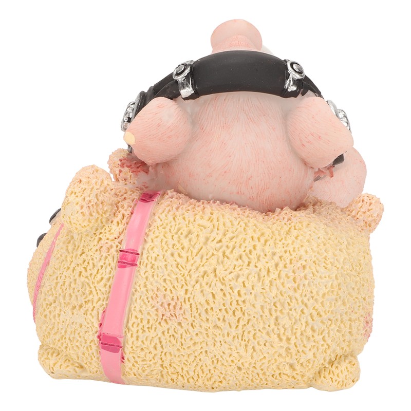 Pig Statue Mini Funny Casual Musical Resin Pig Art Figurine