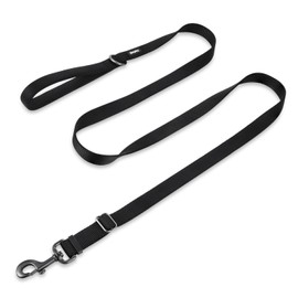 Hyhug Classic dog leads, the improved version of the adjustable long lead, the adjustment range: between 10 inches and 6 feet (large, black)