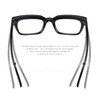 YUELUQU Rectangular Large Frame Glasses Women's Fake Glasses Glasses Frames