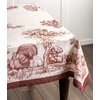Maison d' Hermine Holy Jouy - Brown 100% Cotton Tablecloth