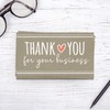 Kraft Look Thank You for Your Business Cards / 100