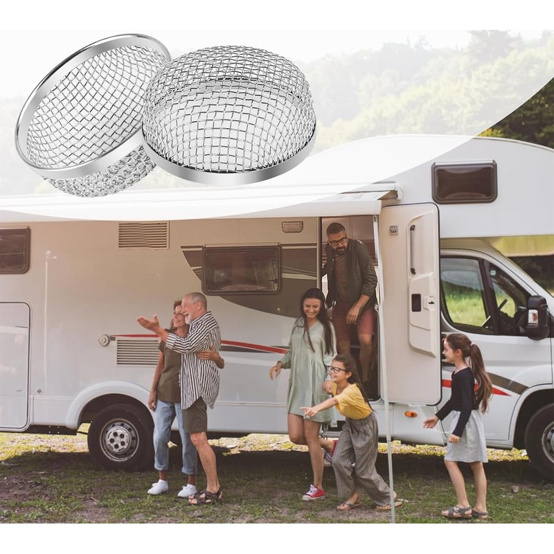 2PCS RV Furnace Vent Screen with Premium Stainless Steel, RV
