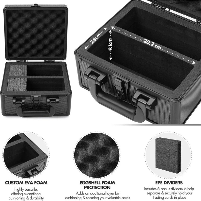 FunGuys Toploader Storage Box, Sports Card Storage Case, Top Loader