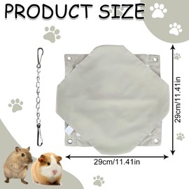 Summer Hamster Hammock Guinea Pig Hammock Breathable Double Hammock for Squirrel Ferret Breathable Mesh Sleeping Bag Small Animal Nest Hamster Cage Accessories