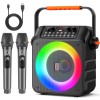 Universal JYX Karaoke Machine With 2 Microphone Portable Party Speaker