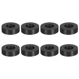 uxcell 8Pcs 2" OD x 1" ID x 5/8" Thick Round Rubber Washers Flat Rubber Spacer Bushing for Home Appliances Cars Boat Accessories